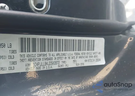 2018 Jeep Cherokee Latitude Plus Fwd z USA, uszkodzony, nr VIN 1C4PJLLB4JD503972